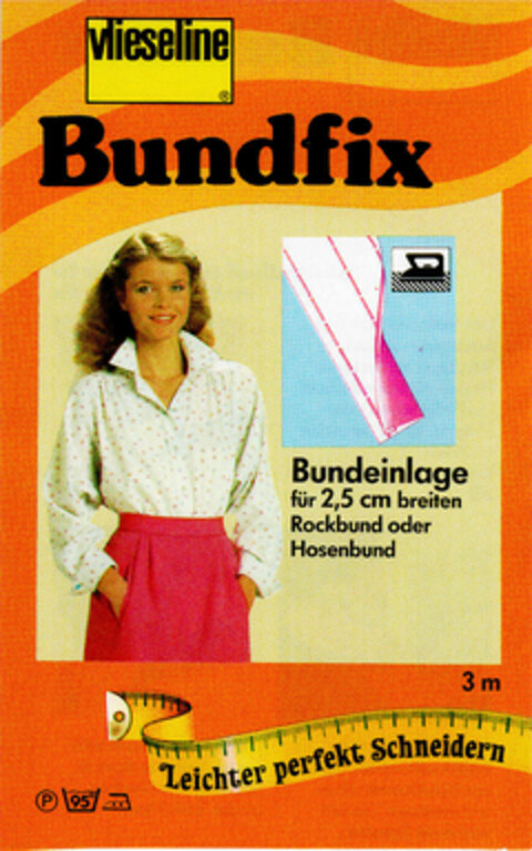 Bundfix vlieseline Logo (DPMA, 03.07.1985)