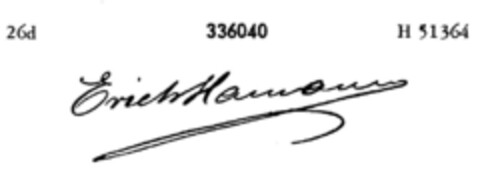 Erich Hamann Logo (DPMA, 11/21/1924)