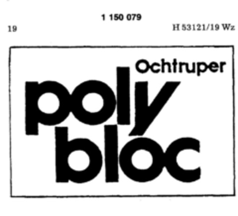 Ochtrupper poly bloc Logo (DPMA, 04.09.1984)