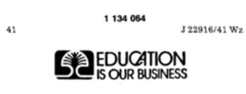 EDUCATION IS OUR BUSINESS Logo (DPMA, 04/28/1988)