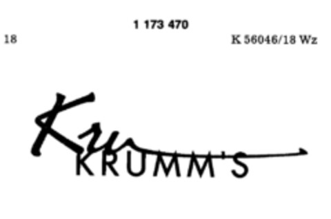 KRUMM'S Logo (DPMA, 04/17/1990)