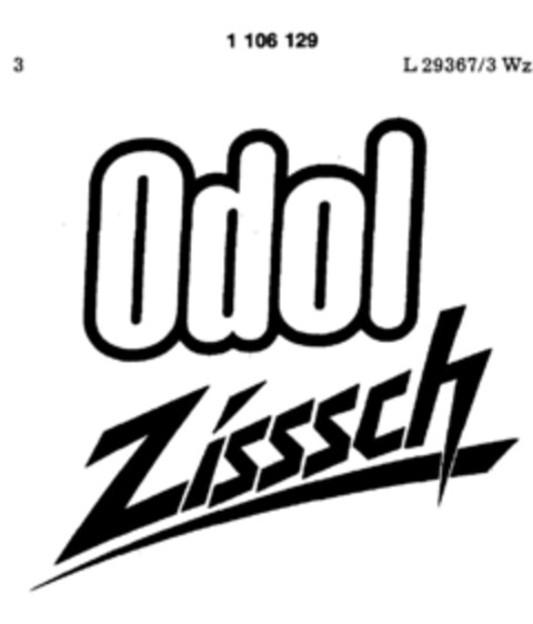 Odol Zisssch Logo (DPMA, 27.08.1986)