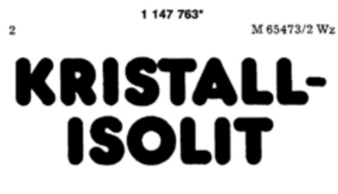 KRISTALL-ISOLIT Logo (DPMA, 27.07.1989)