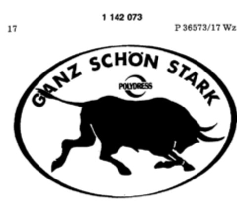 GANZ SCHÖN STARK  POLYDRESS Logo (DPMA, 05/18/1988)