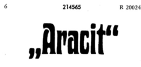 "Aracit" Logo (DPMA, 31.03.1916)