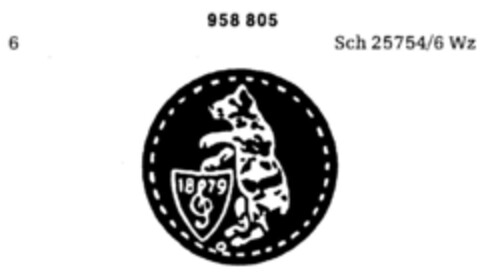 958805 Logo (DPMA, 13.03.1976)