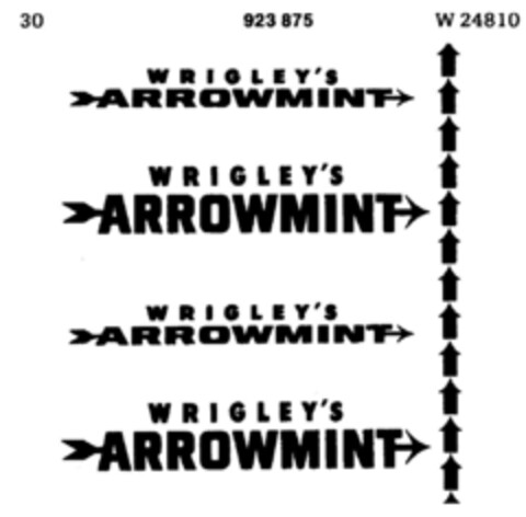 WRIGLEY`S ARROWMINT Logo (DPMA, 09.03.1973)