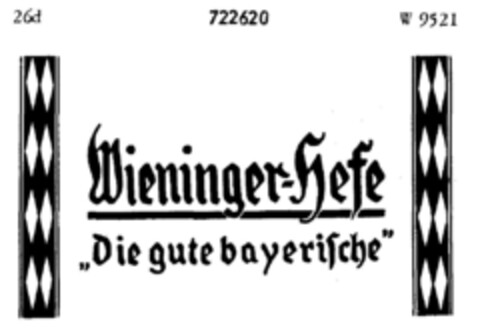 Wieninger-Hefe "Die gute bayerische" Logo (DPMA, 18.04.1958)