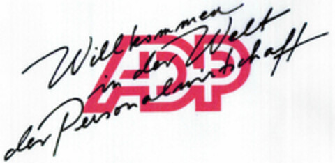 ADP Willkommen in der Welt der Personalwirtschaft Logo (DPMA, 06/19/2000)