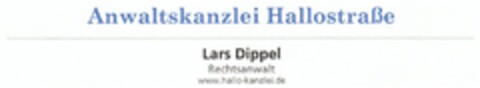 Anwaltskanzlei Hallostraße Lars Dippel Rechtsanwalt www.hallo-kanzlei.de Logo (DPMA, 15.11.2009)