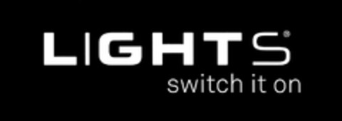 LIGHTS switch it on Logo (DPMA, 12/10/2013)