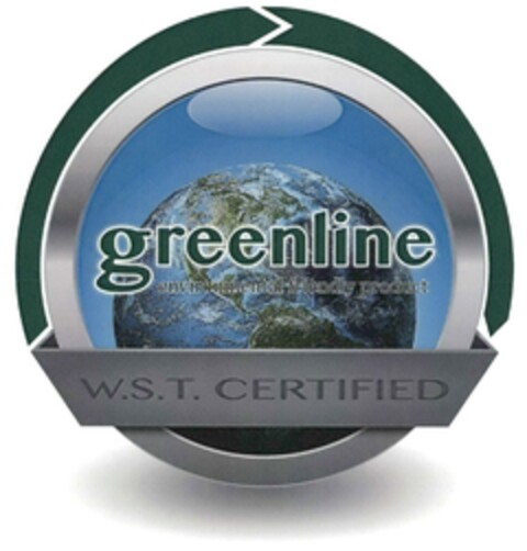 greenline environmental friendly product W.S.T. CERTIFIED Logo (DPMA, 28.07.2016)