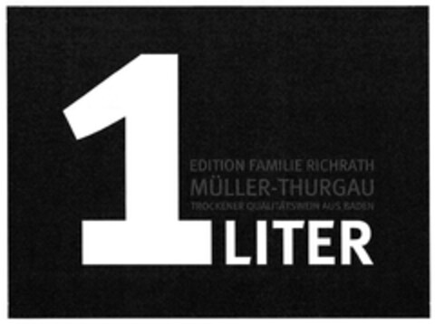 EDITION FAMILIE RICHRATH MÜLLER-THURGAU TROCKENER QUALITÄTSWEIN AUS BADEN 1LITER Logo (DPMA, 19.09.2020)