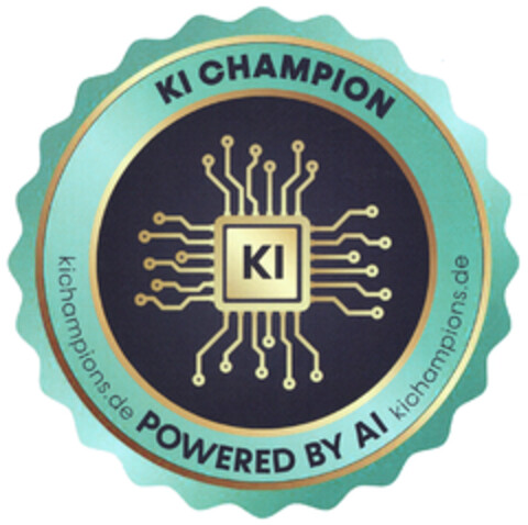 KI CHAMPION POWERED BY AI Logo (DPMA, 05.06.2024)