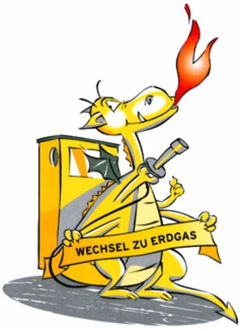 WECHSEL ZU ERDGAS Logo (DPMA, 03/16/2006)