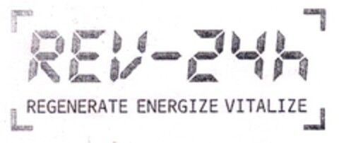 REV-24h REGENERATE ENERGIZE VITALIZE Logo (DPMA, 12/22/2007)