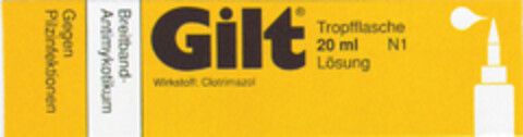 Gilt Tropfenflasche Logo (DPMA, 03.02.1995)