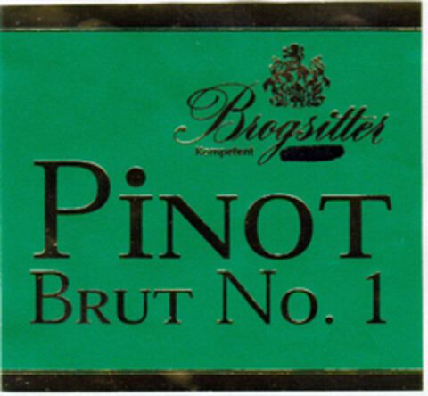 Brogsitter PINOT BRUT NO. 1 Logo (DPMA, 24.09.1999)