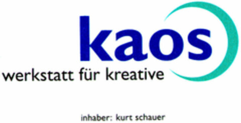 kaos werkstatt für kreative Logo (DPMA, 12/02/1999)