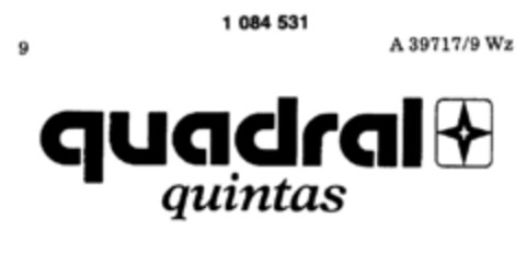 quadral quintas Logo (DPMA, 28.03.1985)