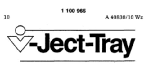 v-Ject-Tray Logo (DPMA, 11.01.1986)