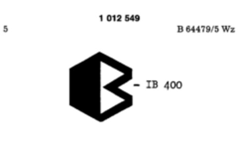 B - IB 400 Logo (DPMA, 11/14/1979)