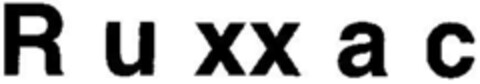 R u xx a c Logo (DPMA, 28.07.1989)