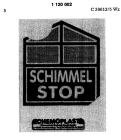 SCHIMMEL STOP Logo (DPMA, 14.07.1987)