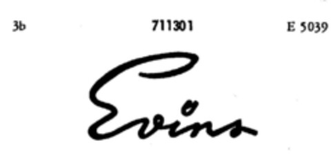 Evins Logo (DPMA, 06/08/1957)