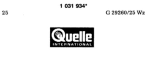 Quelle INTERNATIONAL Logo (DPMA, 23.12.1981)