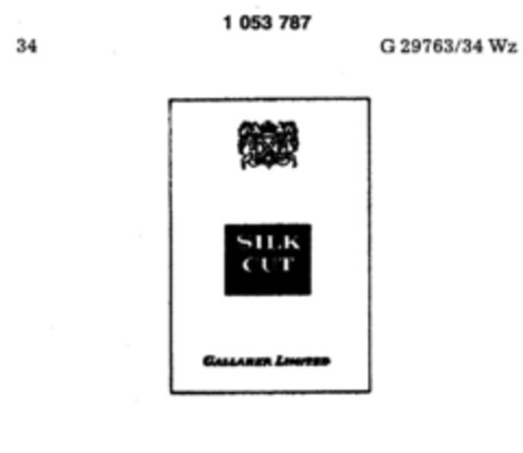 SILK CUT GALLAHER LIMITED Logo (DPMA, 08/05/1982)