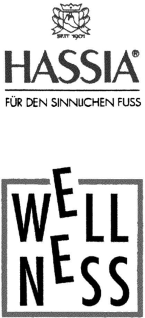 HASSIA FÜR DEN SINNLICHEN FUSS Logo (DPMA, 29.04.1993)