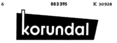 korundal Logo (DPMA, 03/28/1970)