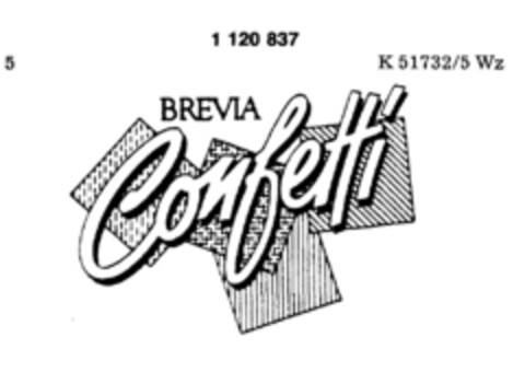 BREVIA Confetti Logo (DPMA, 23.09.1987)