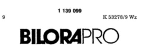 BILORAPRO Logo (DPMA, 08/25/1988)