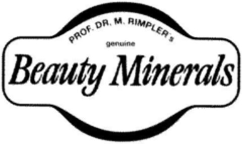 PROF. DR. M. RIMPLER'S genuine Beauty Minerals Logo (DPMA, 01.07.1993)