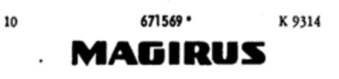 MAGIRUS Logo (DPMA, 24.11.1954)