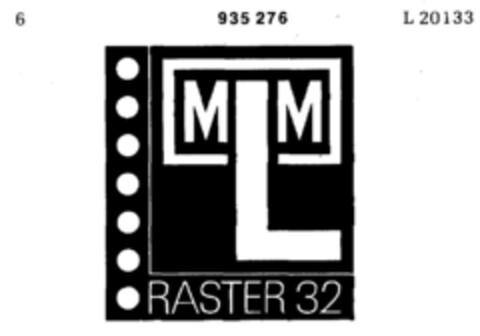 MLM RASTER 32 Logo (DPMA, 16.10.1974)