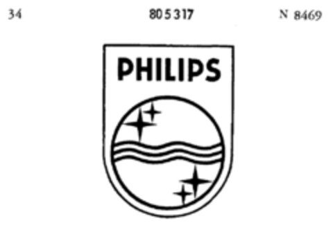 PHILIPS Logo (DPMA, 19.06.1963)