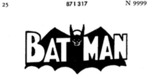 BAT MAN Logo (DPMA, 25.06.1966)