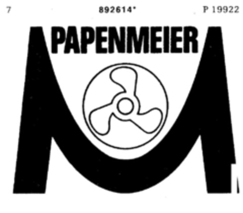 PAPENMEIER Logo (DPMA, 23.08.1971)