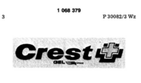 Crest GEL DENTIFRICE Logo (DPMA, 08.03.1983)