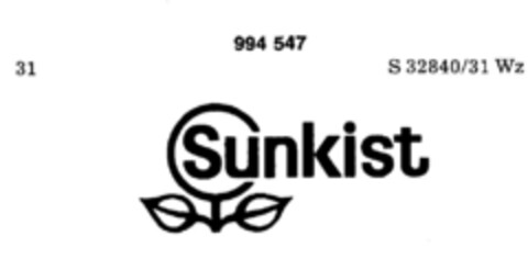 Sunkist Logo (DPMA, 05.02.1979)