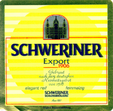 SCHWERINER EXPORT Logo (DPMA, 23.10.1992)