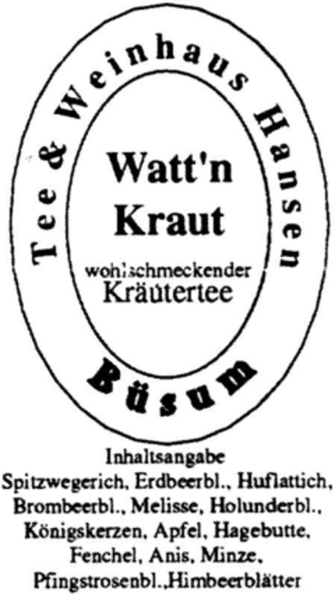 Tee & Weinhaus Hansen Logo (DPMA, 10/24/1992)