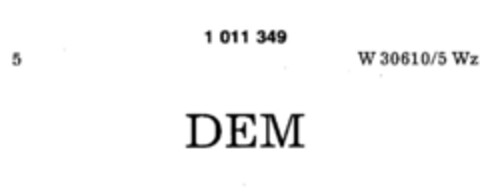 DEM Logo (DPMA, 25.04.1980)