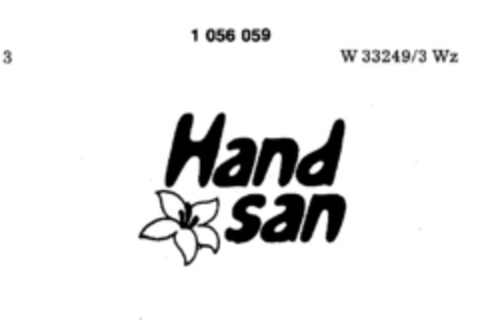 Hand san Logo (DPMA, 05/28/1983)