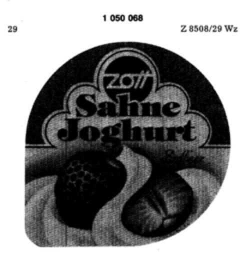 zott Sahne Joghurt Erdbeer Logo (DPMA, 10/26/1982)