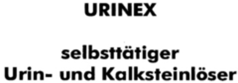 URINEX selbsttätiger Urin- und Kalksteinlöser Logo (DPMA, 16.03.2001)