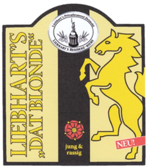 LIEBHART'S "DAT BLONDE" Logo (DPMA, 09/21/2009)